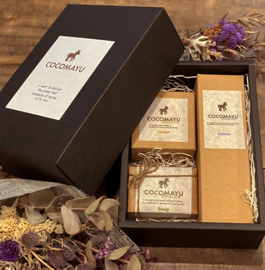 ココマユ (ローション150㎖・ソープ80g・馬油クリーム30g)